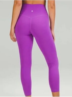 Lululemon Wunder Train High Rise Tight 25" Moonlit Magenta